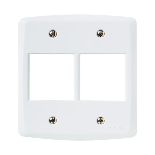 Placa 4 Postos 4x4 Tramontina Lux Branca 57105/026 TRAMONTINA ELETRIK-aed513c3-01ed-4209-8790-46d3e76879a2