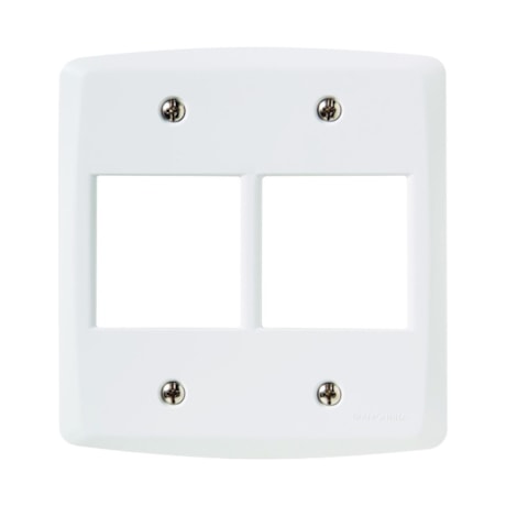 Placa 4 Postos 4x4 Tramontina Lux Branca 57105/026 TRAMONTINA ELETRIK-a95ef58a-71a9-4584-9b9d-e413863db005