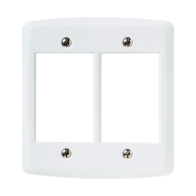 Placa 4 Postos 4x4 Tramontina Lux Branca 57105/031 TRAMONTINA ELETRIK-b5c47f85-4002-4c18-a26c-829bdb5f2a6d