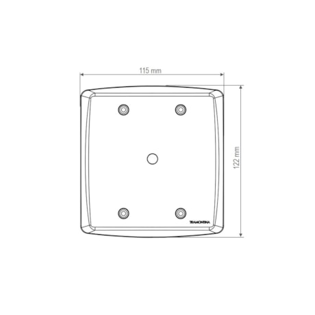 Placa com 1 Furo 9,5mm 4x4 Tramontina Lux Branca 57105/022 TRAMONTINA ELETRIK-c25598c8-3aae-4963-bb8f-38c6ad7e020d