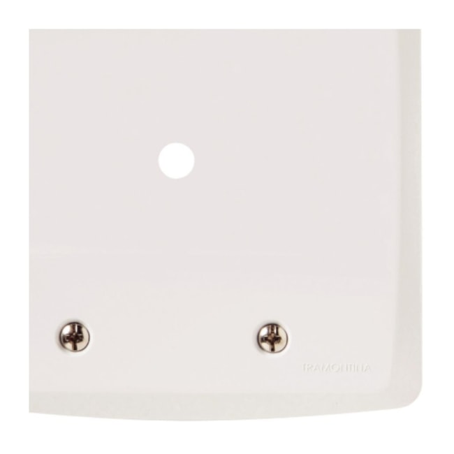 Placa com 1 Furo 9,5mm 4x4 Tramontina Lux Branca 57105/022 TRAMONTINA ELETRIK-b93df1f0-20de-4b32-969d-6c3189f3c660