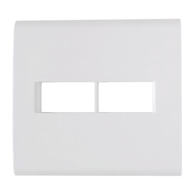 Placa com Suporte Branco 4x4 2 Módulos 57106/023 TRAMONTINA ELETRIK-ff60d031-1cc8-437f-8775-e35b7b6c39fb