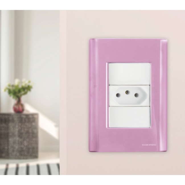 Placa com Suporte Rosa 4x2 3 Módulos Unidos 57200/059 TRAMONTINA ELETRIK-123c174f-b5a7-4fe5-892a-64fc613c2e51