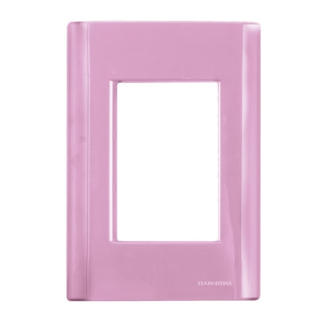 Placa com Suporte Rosa 4x2 3 Módulos Unidos 57200/059 TRAMONTINA ELETRIK-27a92450-a97b-425d-890b-ab43f22d3853