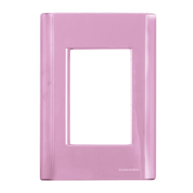 Placa com Suporte Rosa 4x2 3 Módulos Unidos 57200/059 TRAMONTINA ELETRIK-7110cfe6-b8bc-4a16-ad8a-2e5336dea6ac