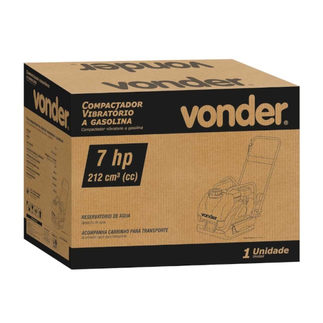 Placa Compactadora Vibratória a Gasolina 7,0 hp 4 Tempos 6659900000 VONDER-cda4e66c-7edf-444b-bcd3-b2d5250bf226