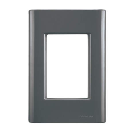 Placa Modular 3 Postos 4x2 Grafite 57200058 TRAMONTINA ELETRIK-e930492f-0f56-4d55-aa10-8b2f3d068b06