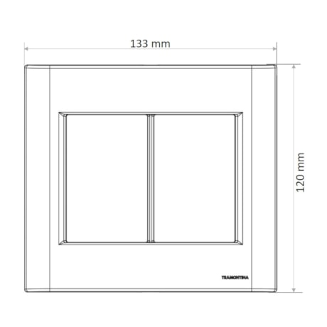 Placa Modular 6 Postos 4x4 Branca 57200071 TRAMONTINA ELETRIK-75a69e0f-cf1b-4e36-8e1d-5b34c031820b