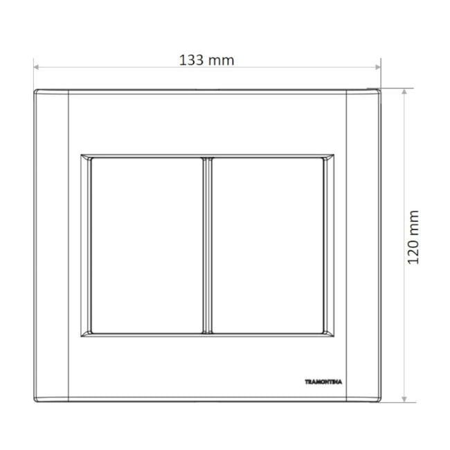 Placa Modular 6 Postos 4x4 Branca 57200071 TRAMONTINA ELETRIK-4d5e8c23-2922-4da3-b47d-f6ea2463c4e3