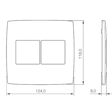 Placa sem Supor Branco 4x4 2+2 Módulos 6185 12 PIAL-d058a05d-7c2c-4c7e-85e2-b50566f32f7a