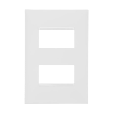 Placa sem Suporte 4x2 2 Módulos Branco 618506 PIAL-7c52fa37-52fa-4586-ba00-f3485ffb619a