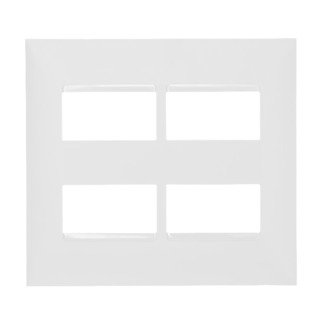 Placa sem Suporte 4x4 2+2 Módulos Branco 618514 PIAL-585ef9a9-c1a0-4a29-8658-887bf767e39e