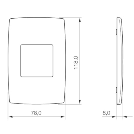 Placa sem Suporte Branco 4x2 2 Módulos 6185 02 PIAL-e7711002-febd-43df-b458-b44bc0c1e3cd