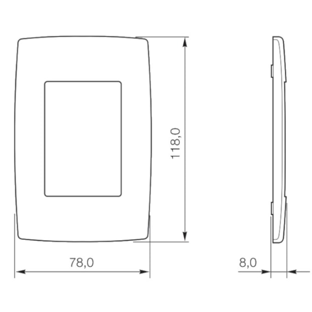 Placa sem Suporte Branco 4x2 3 Módulos 6185 03 PIAL-1f85ce9f-db27-4c02-8408-2e6ba59fcdc5