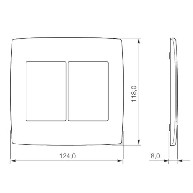 Placa sem Suporte Branco 4x4 3+3 Módulos 6185 16 PIAL-dffe5d12-989b-4397-8e35-7d8b86373f66