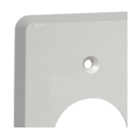 Placa sem Suporte Cinza 4x2 1 Módulo Redondo 8505 PIAL