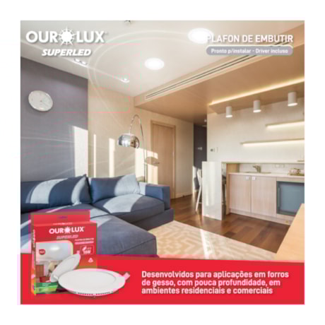 Plafon Superled de Embutir 18W Redondo 6400K Bivolt 03206 OUROLUX-56490e30-346a-4331-b0da-f590f0e4742c
