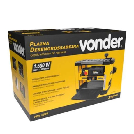 Plaina Desengrossadeira 2.8mm 1500W PDV 1500 VONDER-808de5f4-4d55-4e80-aa84-b0c8c42a7730