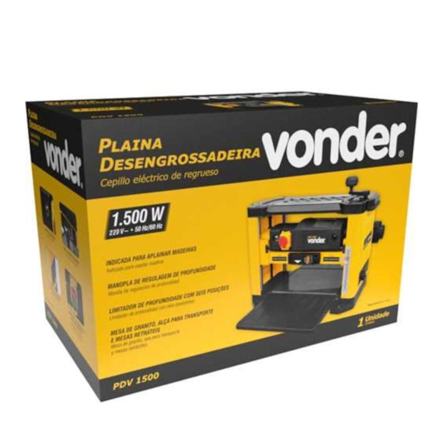 Plaina Desengrossadeira 2.8mm 1500W PDV 1500 VONDER-b601fb95-29ee-48f3-8c91-741f6a9d934f