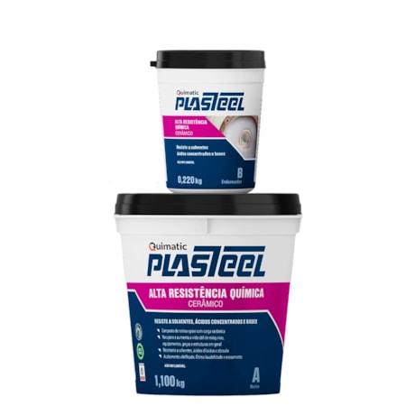 Plasteel Alta Resistência Química 3:1 1.457kg PA2 QUIMATIC