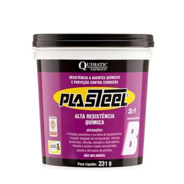 Plasteel Alta Resistência Química 3:1 1.457kg PA2 TAPMATIC-580ac40b-1d40-479d-a779-5d8749e3f518