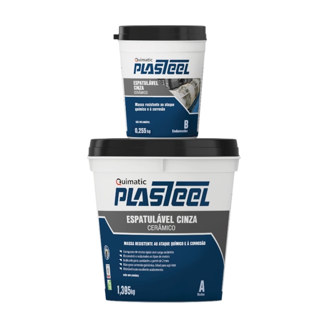 Plasteel Cerâmico Espatulável 5:1 1.650kg PG2 QUIMATIC-eb3a0689-b852-452e-a8f7-7d56dd202d7a