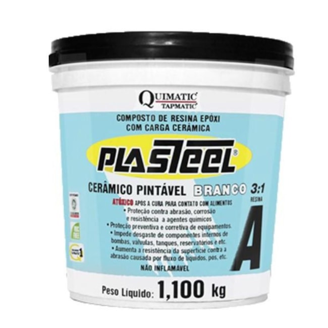 Plasteel Cerâmico Pintável Branco 3:1 1.315kg PB2 TAPMATIC-afff3b93-879d-40d5-b063-349f25873f2e