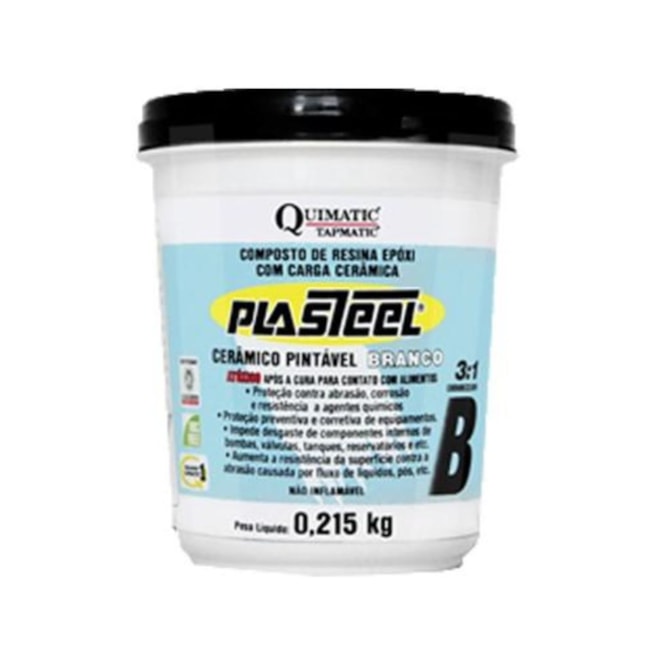 Plasteel Cerâmico Pintável Branco 3:1 1.315kg PB2 TAPMATIC-112b27af-c3e3-4b3d-8be3-a0c41921d74e