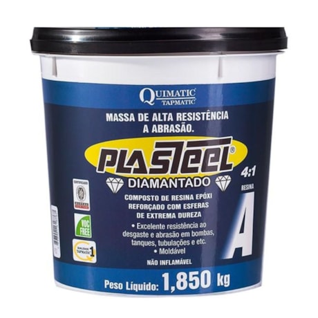 Plasteel Diamantado 4:1 2.300kg PD2 TAPMATIC