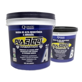 Plasteel Diamantado 4:1 Kit com 9,330Kg PD3 TAPMATIC 