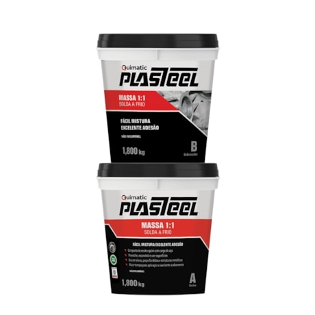 Plasteel Massa 1:1 3.600kg PM2 QUIMATIC