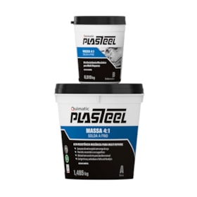 Plasteel Massa 4:1 de Solda a Frio Aço/Epóxi 1,8kg PQ2 QUIMATIC