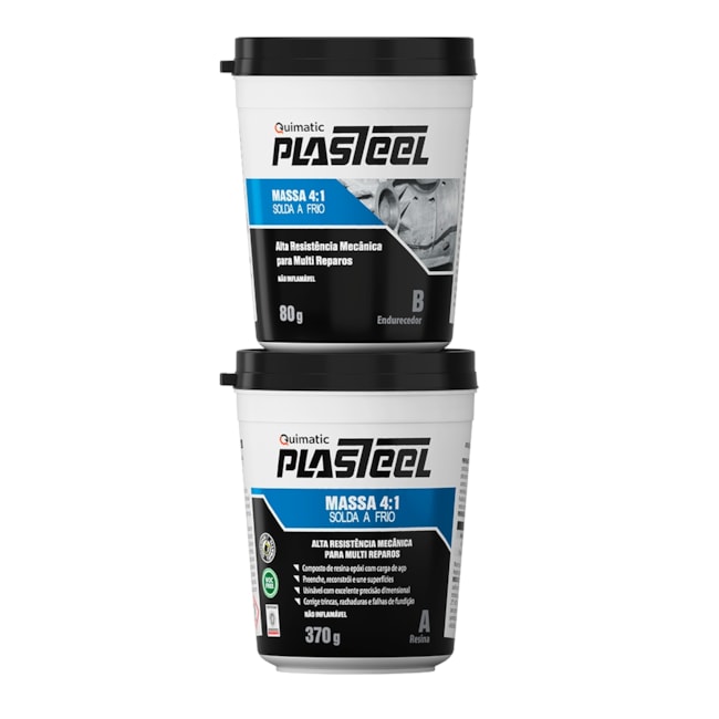 Plasteel Massa Aço / Epoxi 4:1 PQ1 QUIMATIC-8e5eac60-73aa-46b0-a044-5e96e1ecf331