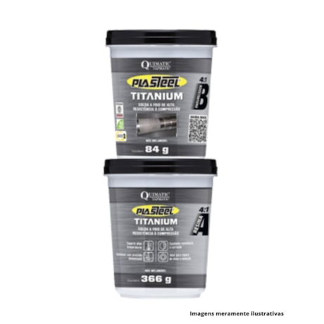 Plasteel Titanium Usinável 900g PTT2 TAPMATIC-5cc569ab-ea51-43e6-a26b-39f758a04db5