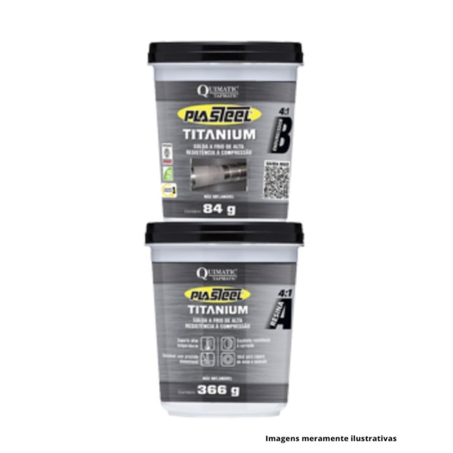 Plasteel Titanium Usinável 900g PTT2 TAPMATIC-78e25f7d-feaa-41c0-8db5-ece4435dc954