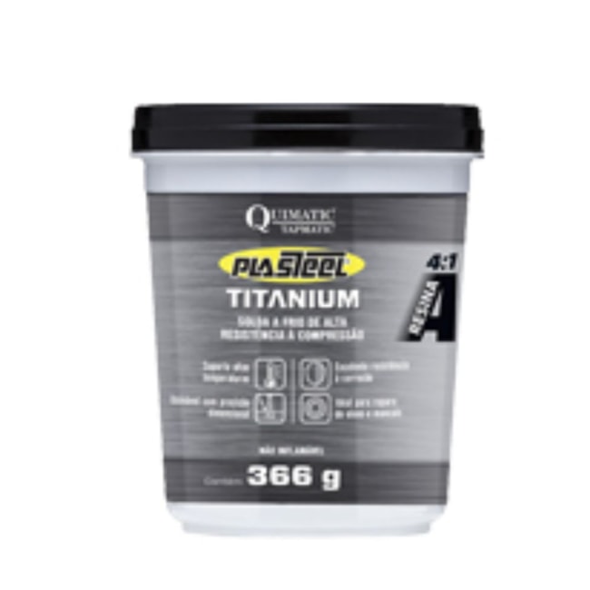 Plasteel Titanium Usinável 900g PTT2 TAPMATIC-ca8c8889-fc56-43fb-86ef-f40501324f3e
