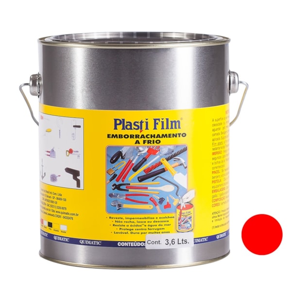 Plasti Film 3.6 Litros Vermelho CI3 TAPMATIC-05801147-d7de-4c97-9811-3527673fa9dc