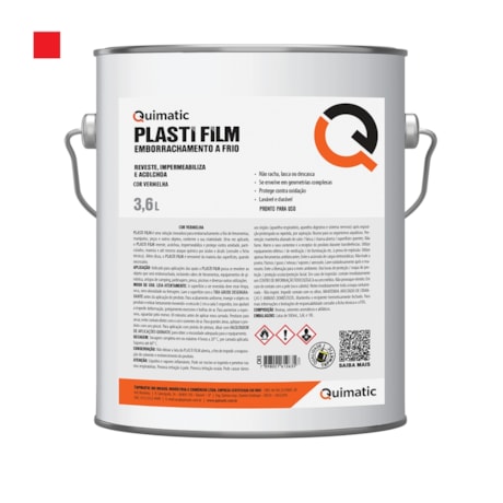 Plasti Film Vermelho 3.6 Litros CI3 QUIMATIC