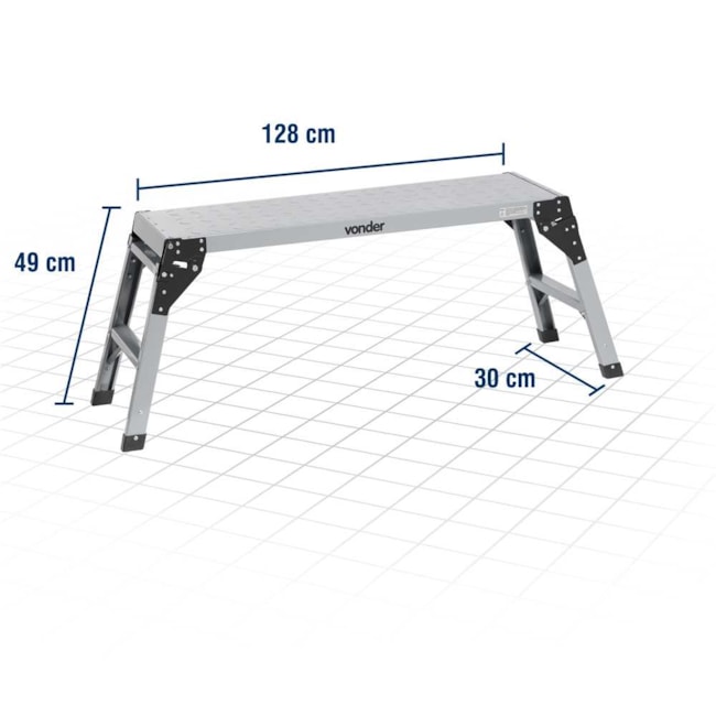 Plataforma de Metal Dobrável 49cm 150 Kg 8501150000 VONDER-e956edff-b014-4047-928d-0bd3c56f003a