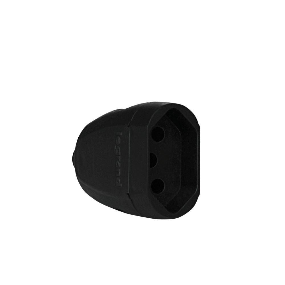 Plugue Fêmea 2P+T 20A Preto 615957 PIAL - Anhanguera Ferramentas