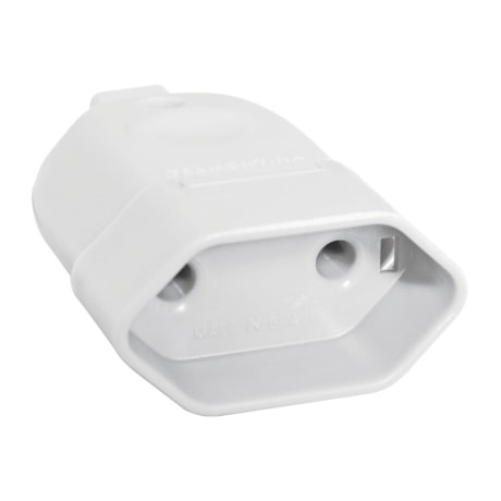Plugue Fêmea Reto 2P 10A 250V TRAMONTINA ELETRIK-780e2bc1-62b1-4846-af81-2e6a5113e9a6