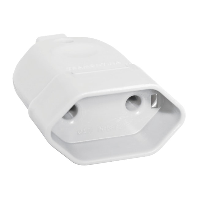 Plugue Fêmea Reto 2P 10A 250V TRAMONTINA ELETRIK-8d2dc078-1a79-4469-a968-4493f85f12bb