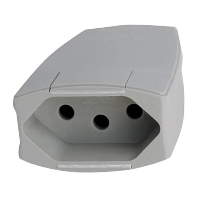 Plugue Fêmea Reto 2P + T 10A Cinza 615975 PIAL LEGRAND-263272f2-feba-4395-a384-25ed6048fb1b