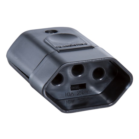 Plugue Fêmea Reto 2P+T 20A 250V TRAMONTINA ELETRIK-12288aa3-1eec-4a0b-8d95-8243ded171f7