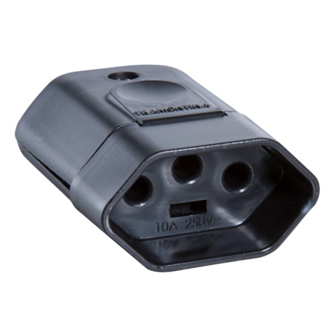 Plugue Fêmea Reto 2P+T 20A 250V TRAMONTINA ELETRIK-f3bbfd0d-9ddc-4cd1-b889-d80d10d7e797
