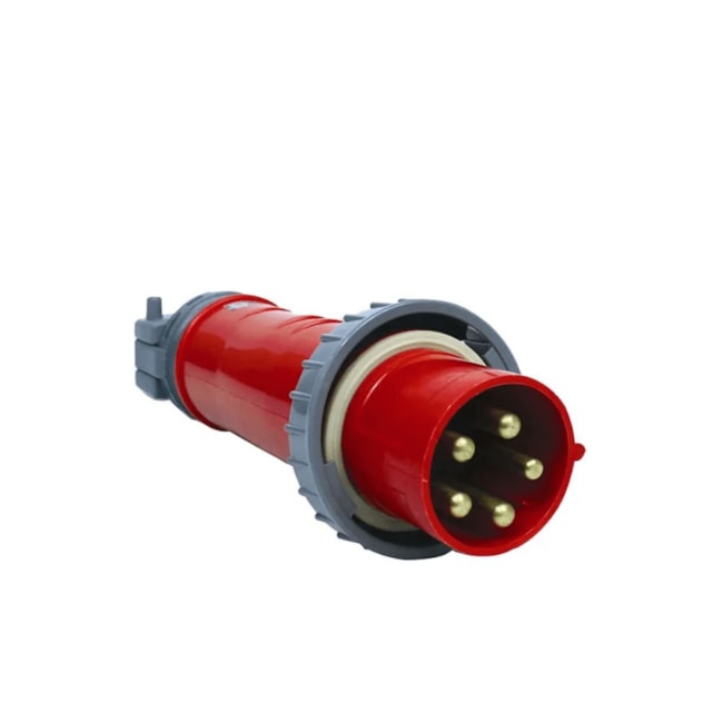 Plugue Industrial Macho 32A 3P+T 380/440V 6H Vermelho IP67 S4276W-SHOCKTITE STECK-2a707b25-73b7-432e-99be-904362a5853c