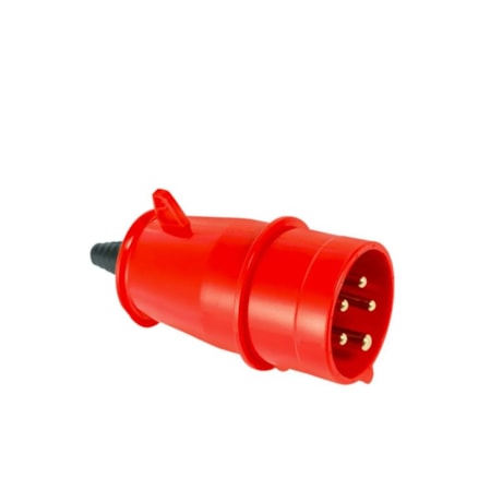 Plugue Industrial Macho 63A 3P+T+N 380/440V 6H Vermelho IP67 N5576-NEWKON STECK