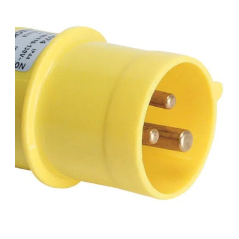 Plugue Industrial Macho Amarelo 2P+T 16A 130V IP44 N3074-NEWKON STECK ...