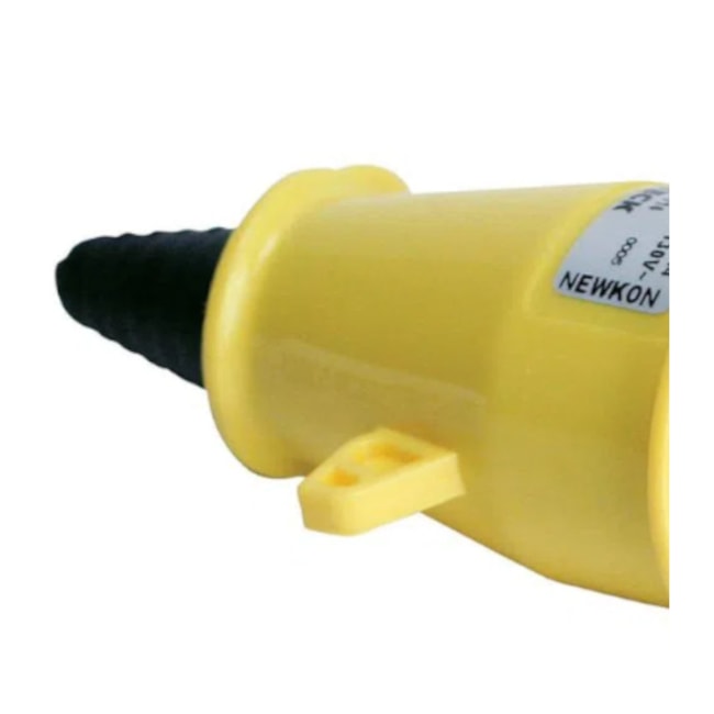 Plugue Industrial Macho Amarelo 2P+T 16A 130V IP44 N3074-NEWKON STECK-106dae58-06b3-4de3-aa63-23e2b18b4c9c