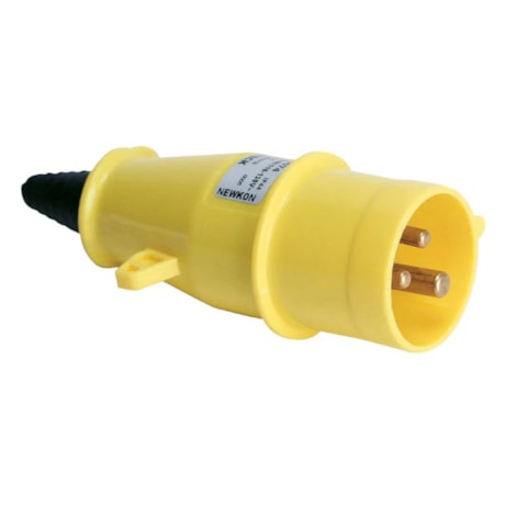 Plugue Industrial Macho Amarelo 2P+T 16A 130V IP44 N3074-NEWKON STECK-e81eef61-c030-4ba0-a66a-28c7996b2162